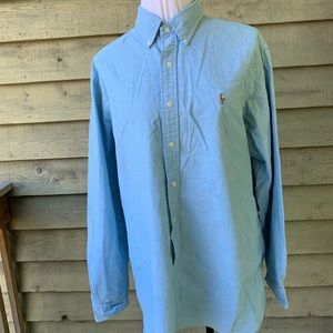 Ralph Lauren Classic Fit Blue Button Down Shirt